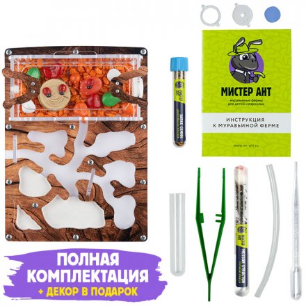 Муравьиная ферма Мини ПРО "Дерево" (ПОЛНЫЙ КОМПЛЕКТ)